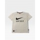 Nike Sportswear Just Do It. T-Shirt White with Black Swoosh